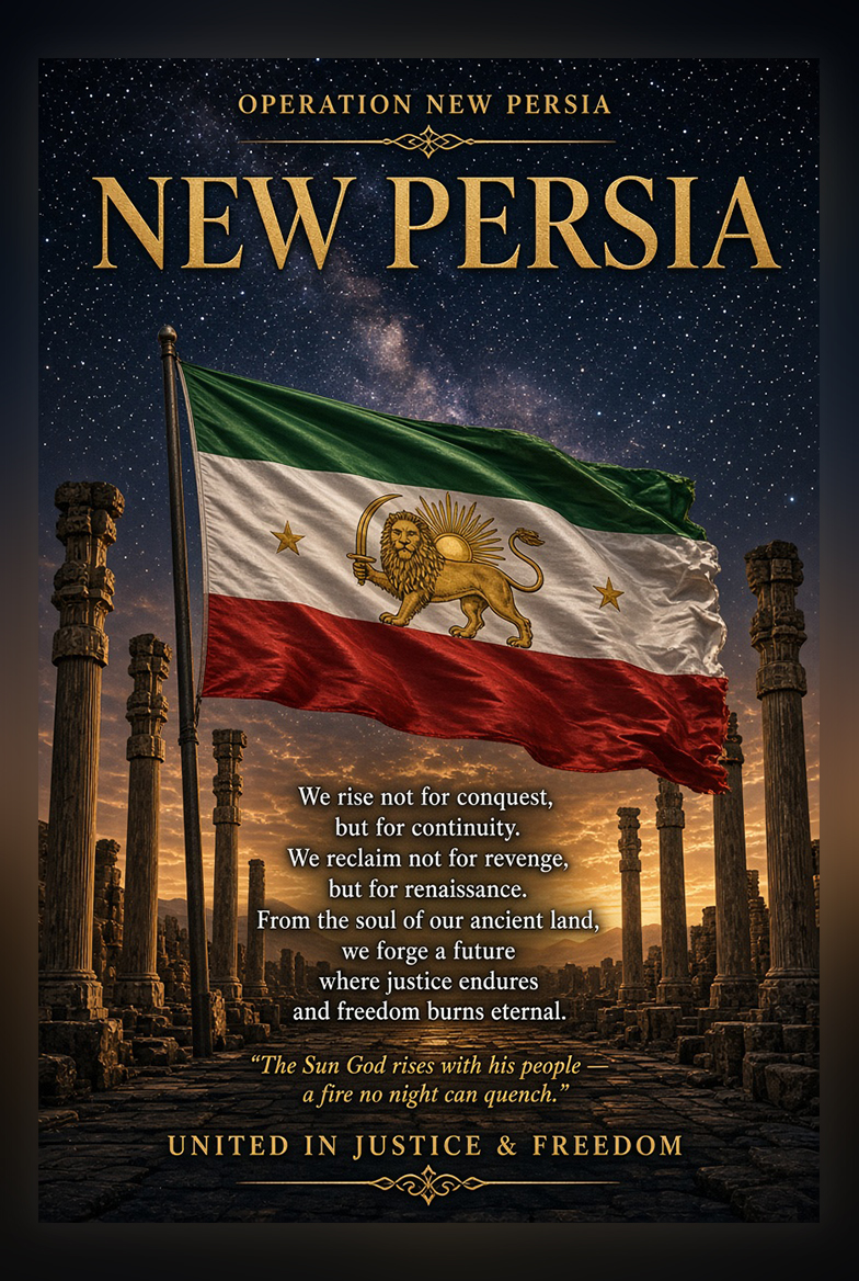 New Persia — Operation New Persia, Löwe und Sonne vor Persepolis